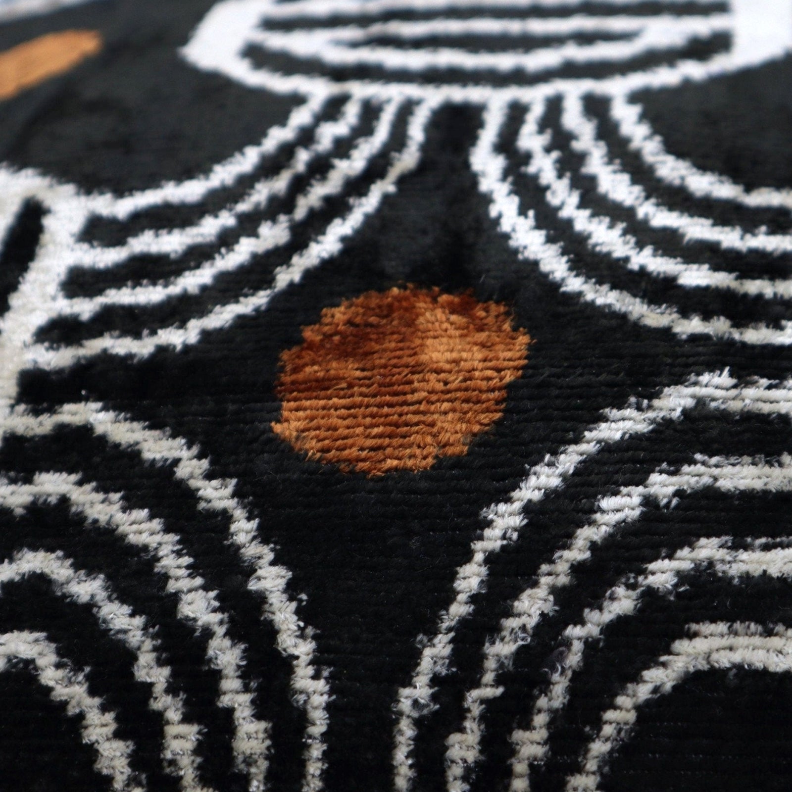 Getty Black Ikat Pillow pattern