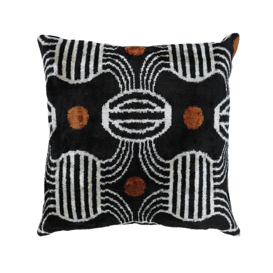 Getty Black Ikat Pillow