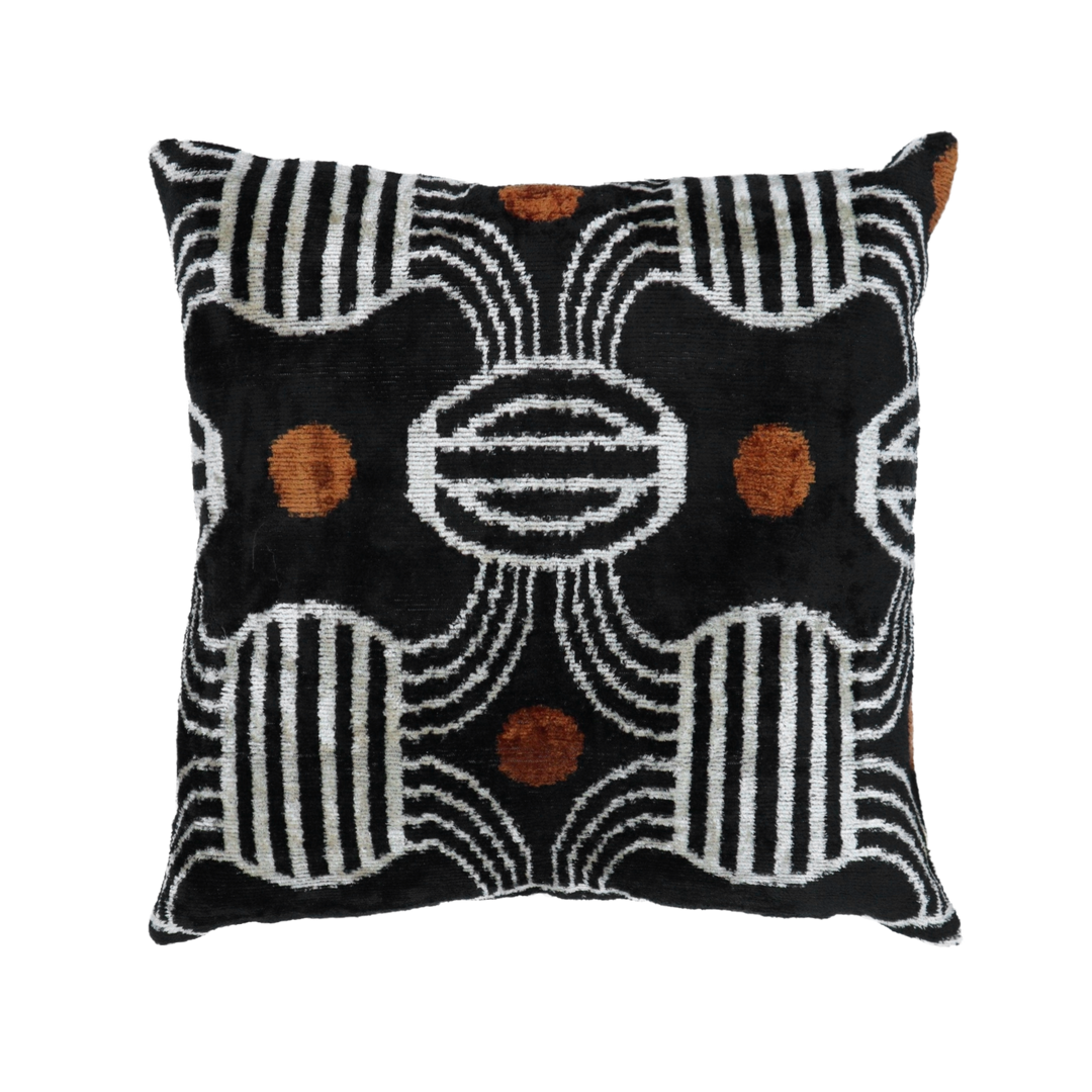 Getty Black Ikat Pillow