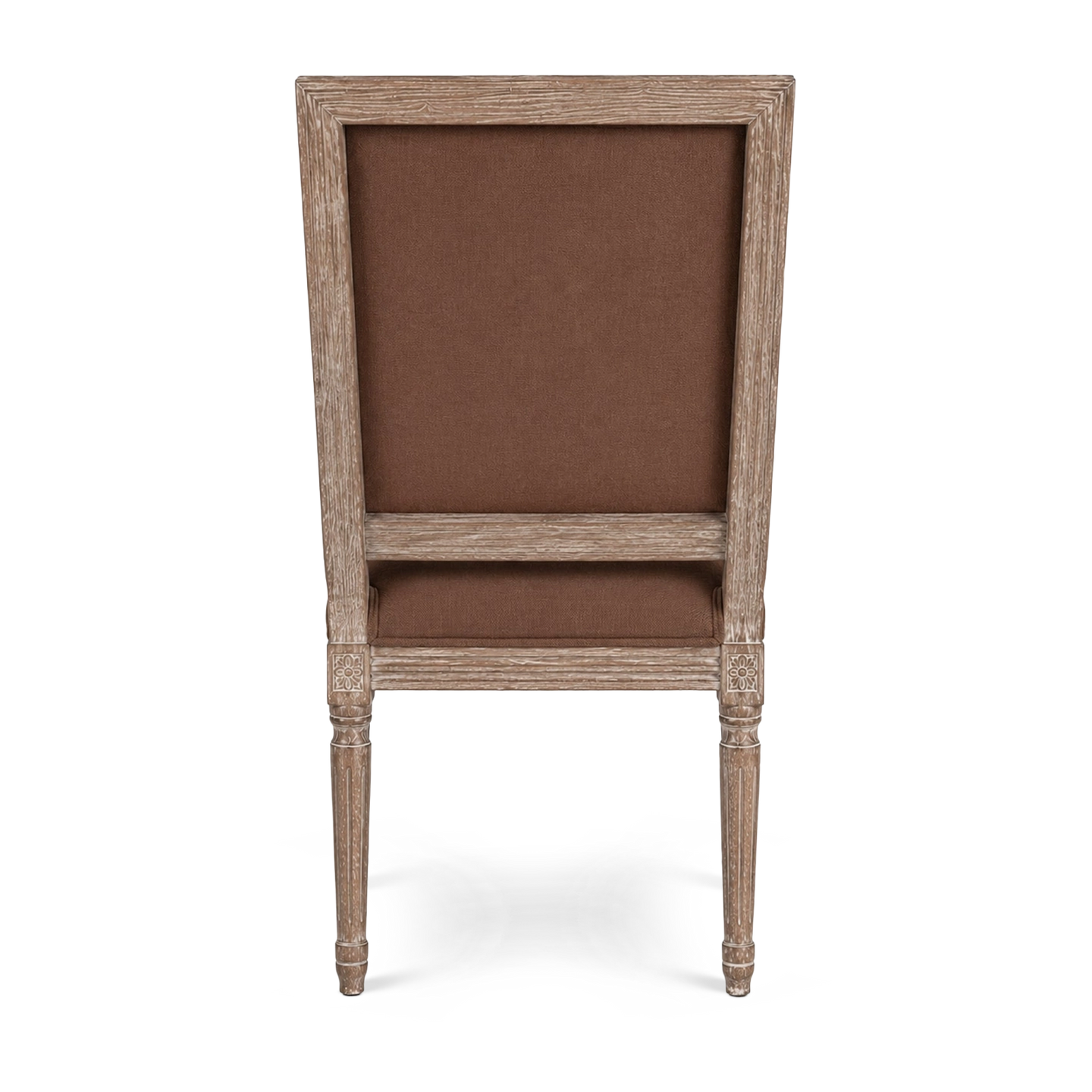 Henry Coco Linen Arm Chair back solid oak 