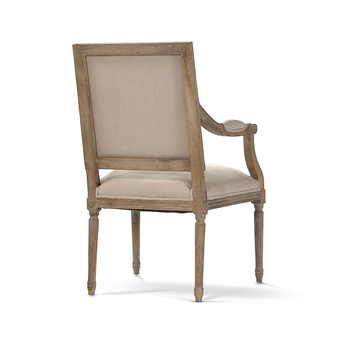 Henry Natural Linen Arm Chair