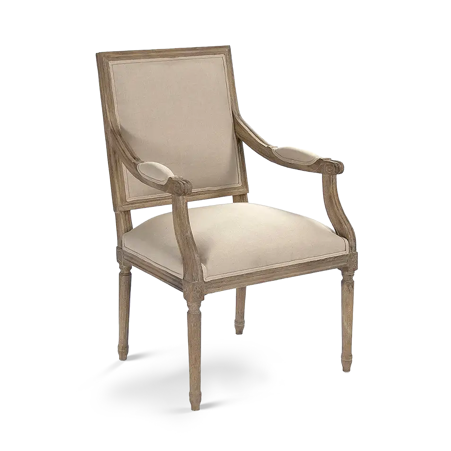 Henry Natural Linen Arm Chair