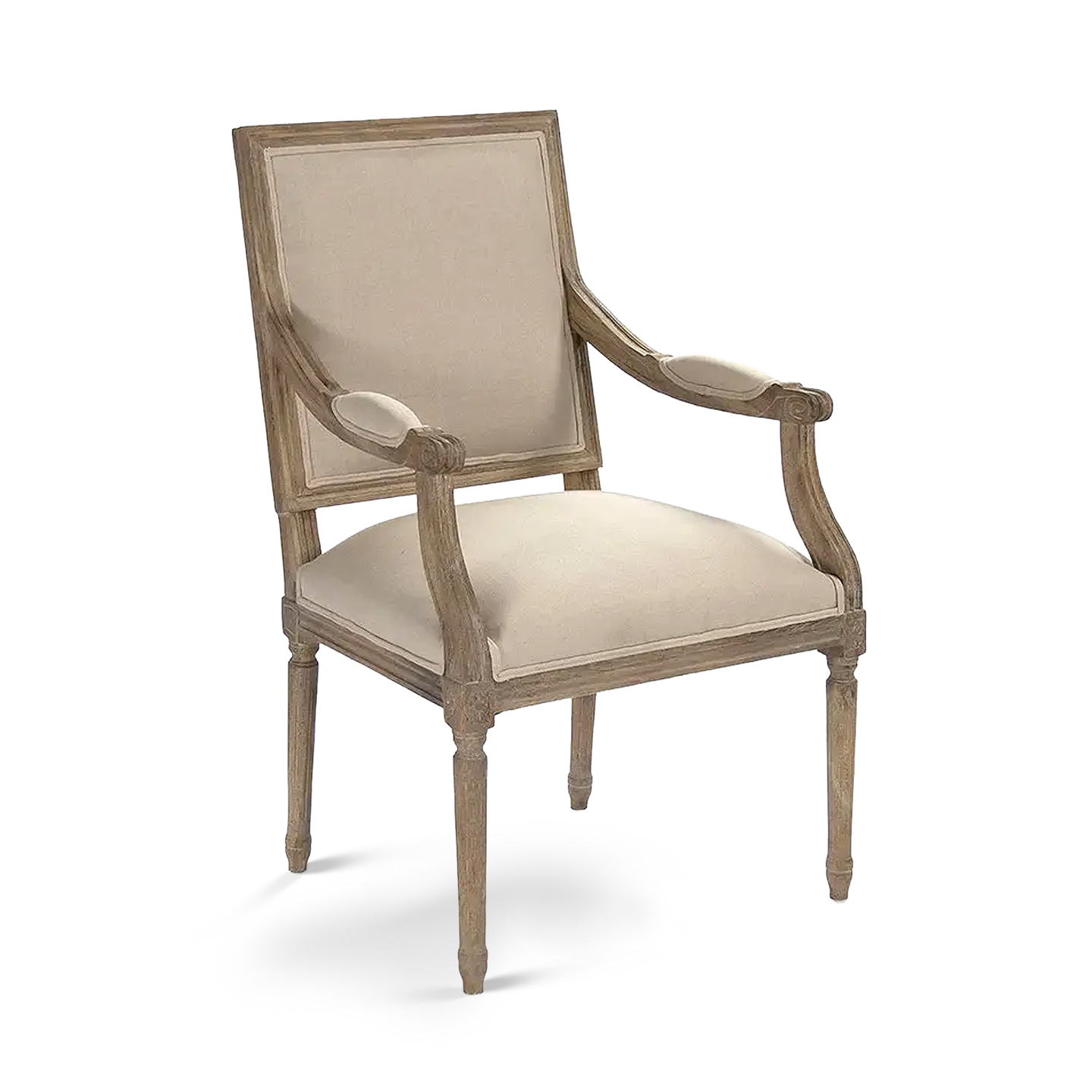 Henry Natural Linen Arm Chair