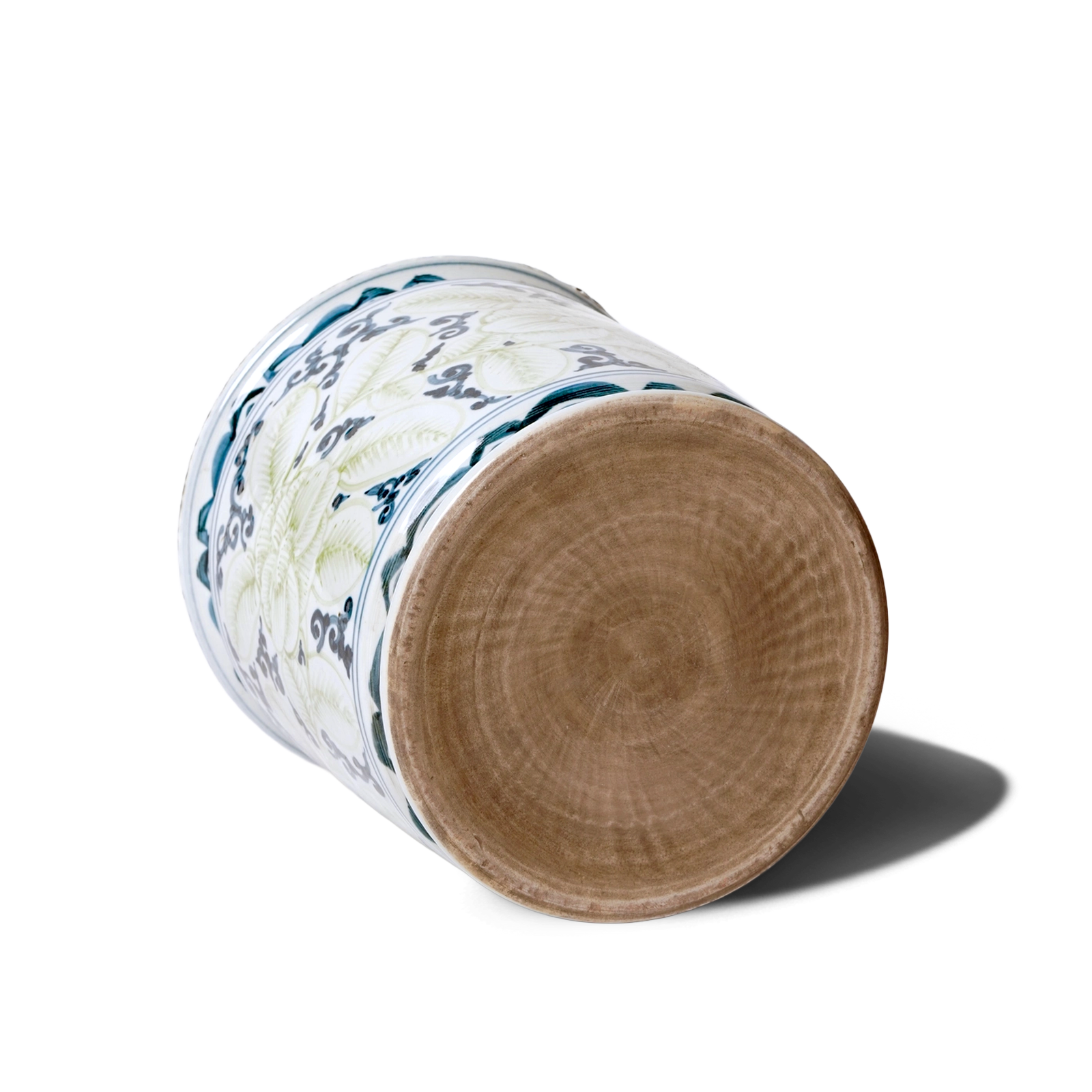 Jingdezhen Porcelain Blue & Green Cachepot bottom