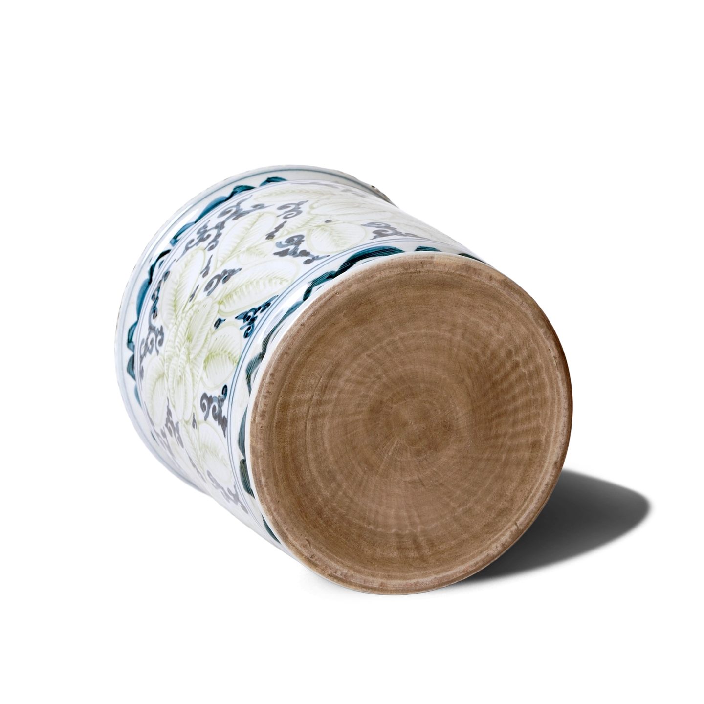 Jingdezhen Porcelain Blue & Green Cachepot bottom