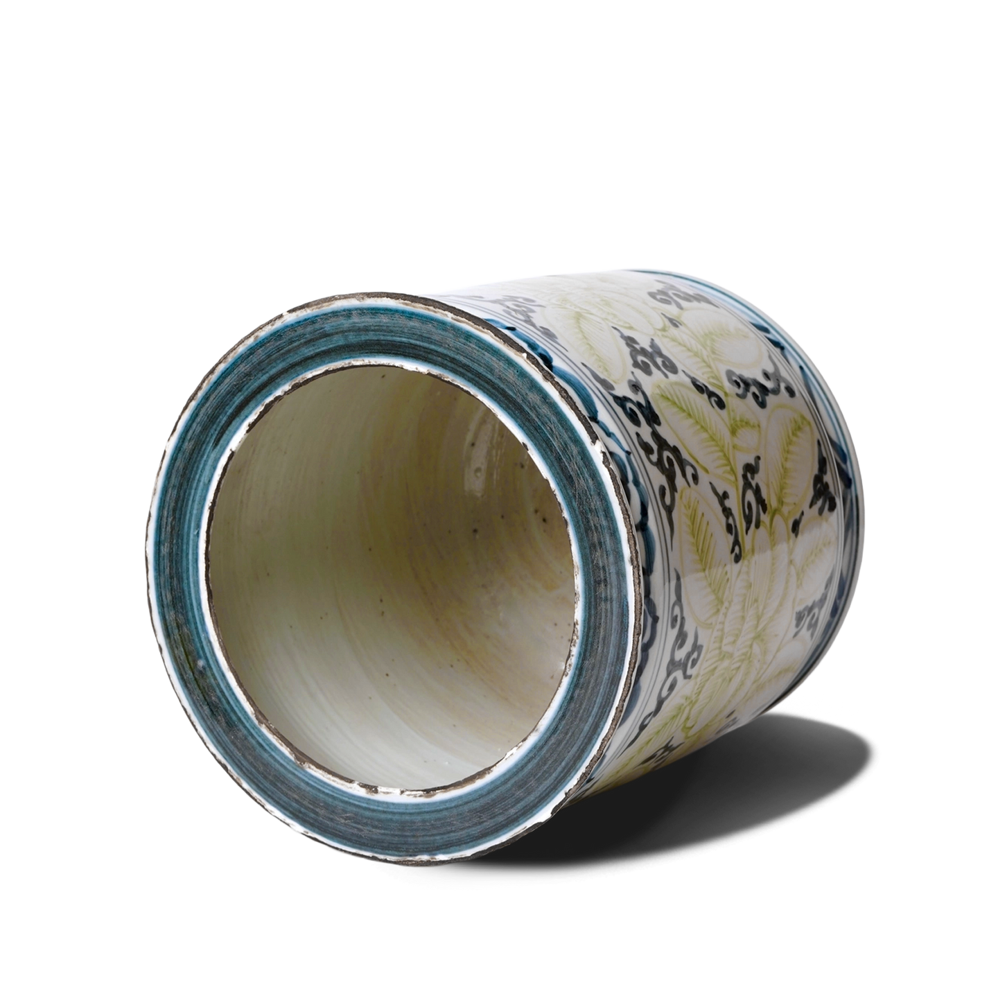 Jingdezhen Porcelain Blue & Green Cachepot top