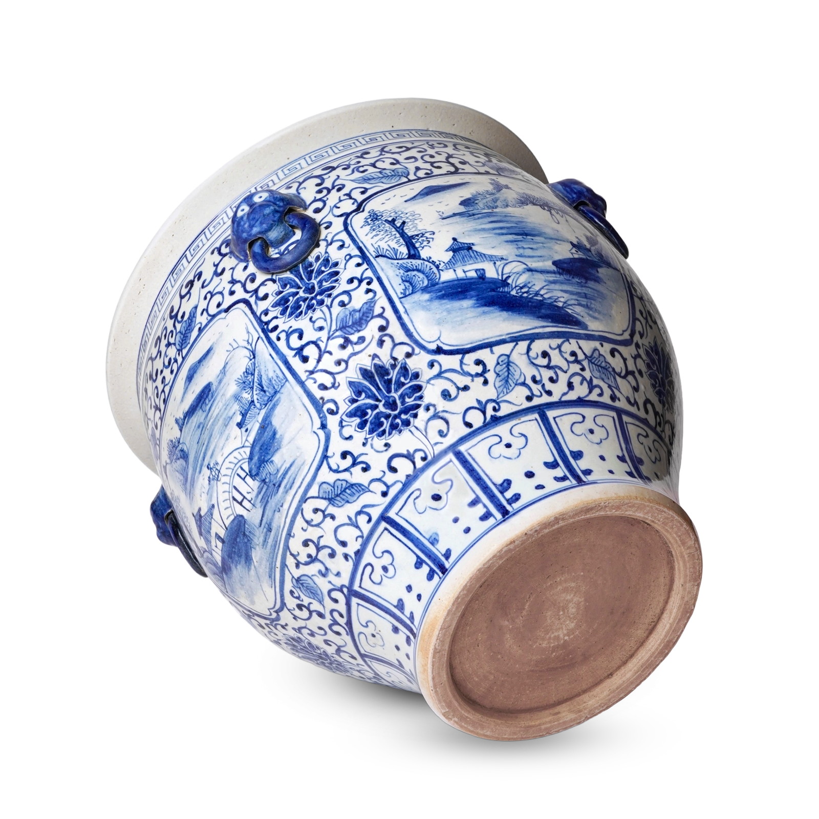 Jingdezhen Porcelain Blue & White Cartouche bottom