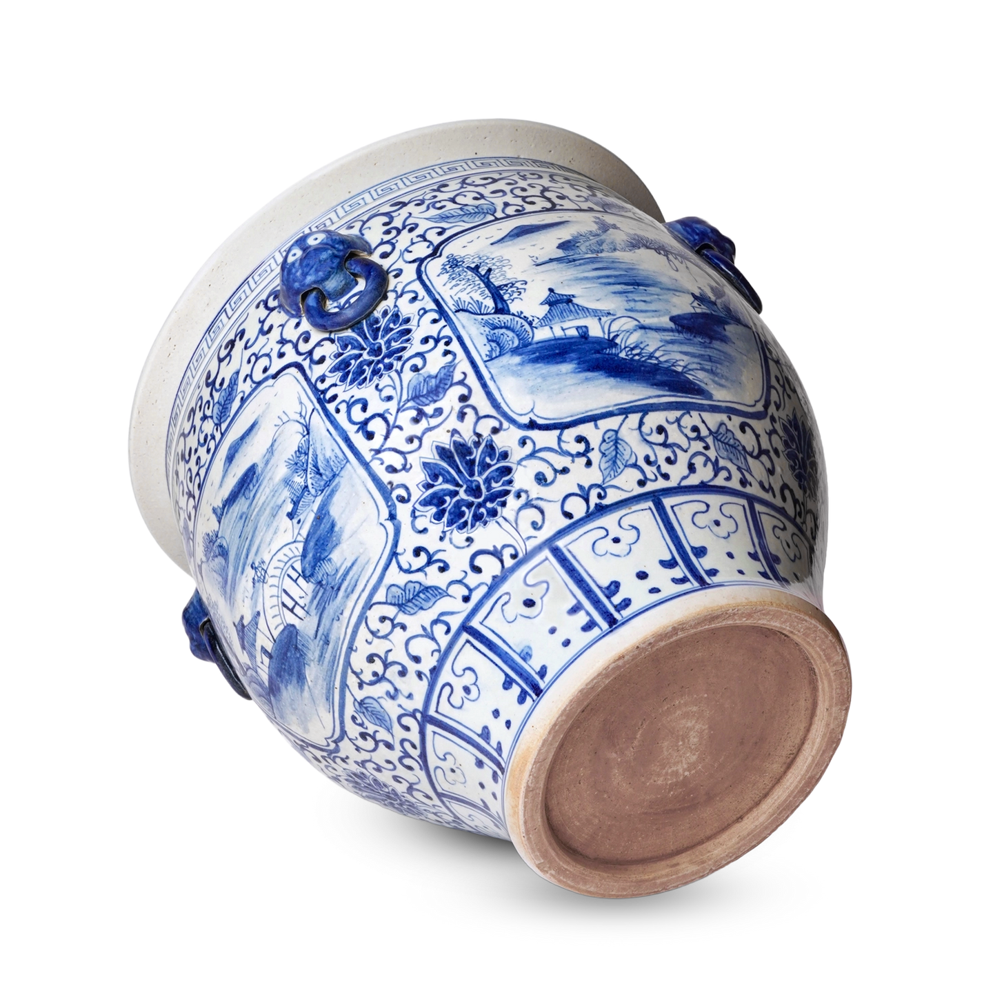 Jingdezhen Porcelain Blue & White Cartouche bottom