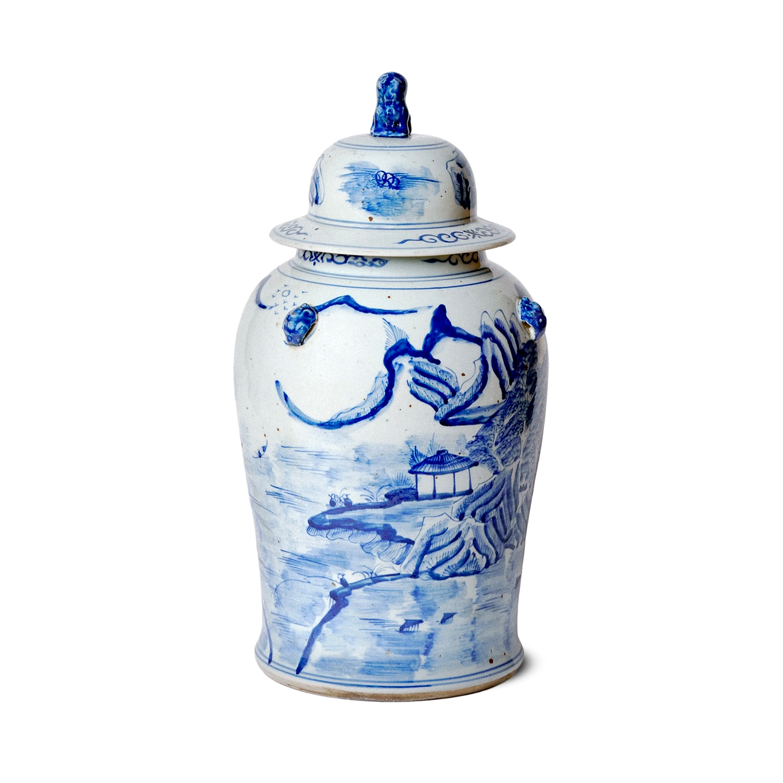 Jingdezhen Porcelain Blue & Green Ginger Jar