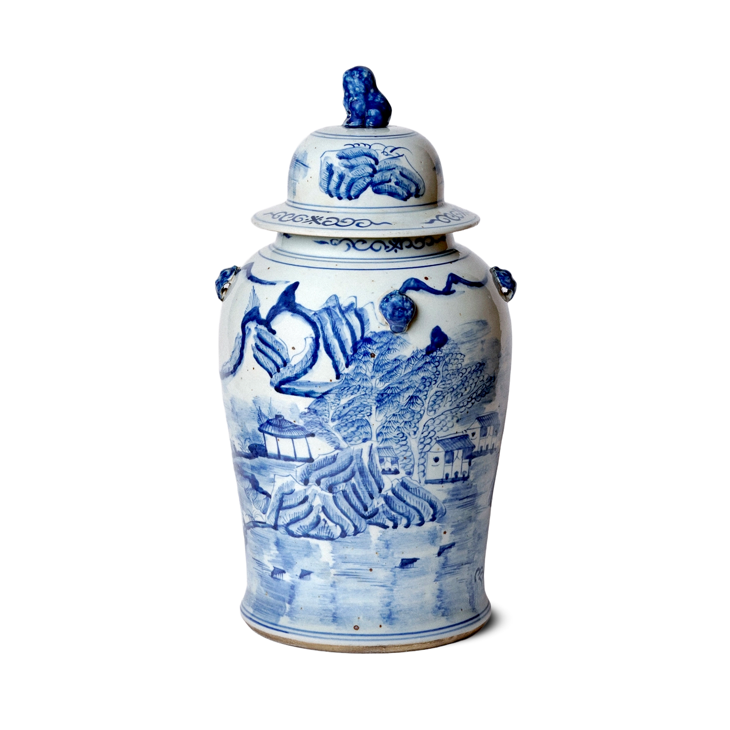 Jingdezhen Porcelain Blue & Green Ginger Jar