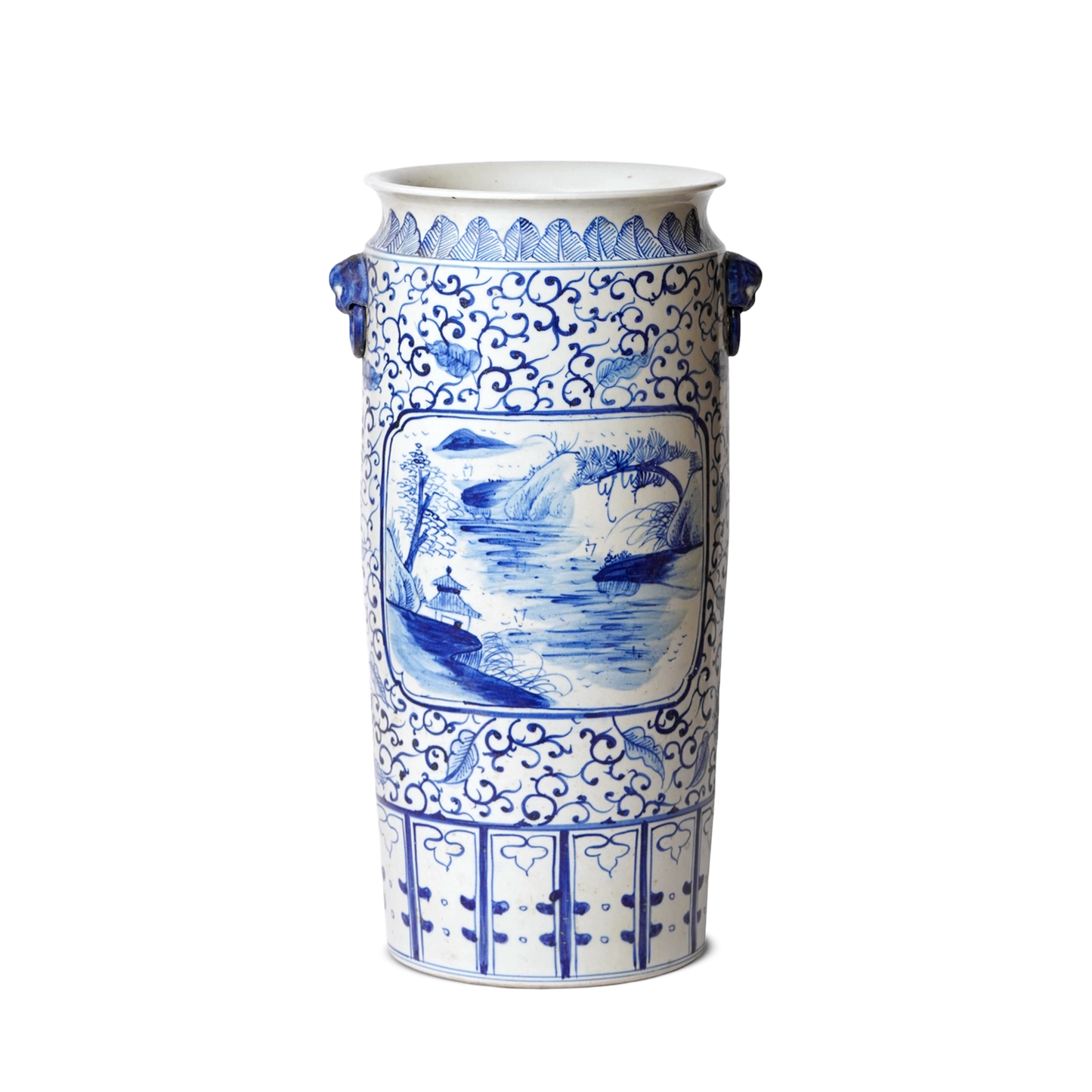 Jingdezhen Porcelain Blue & White Umbrella Stand