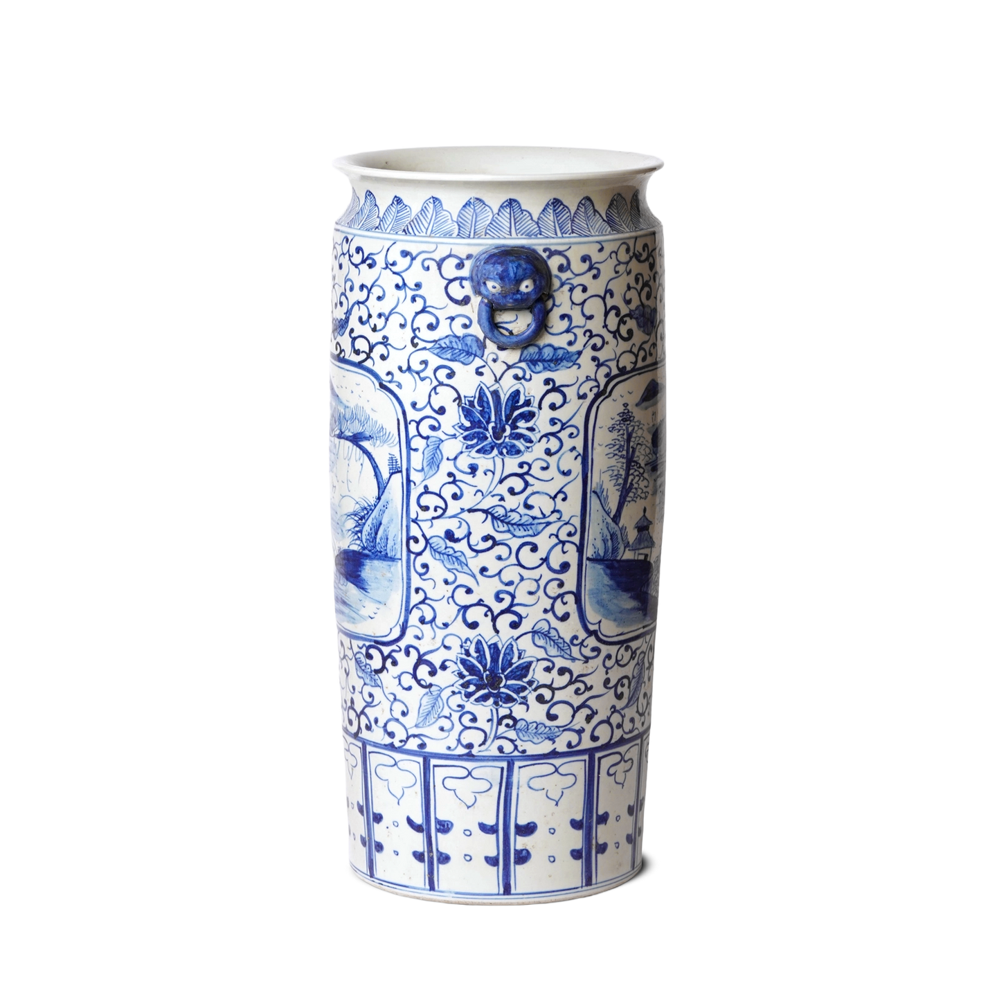 Jingdezhen Porcelain Blue & White Umbrella Stand