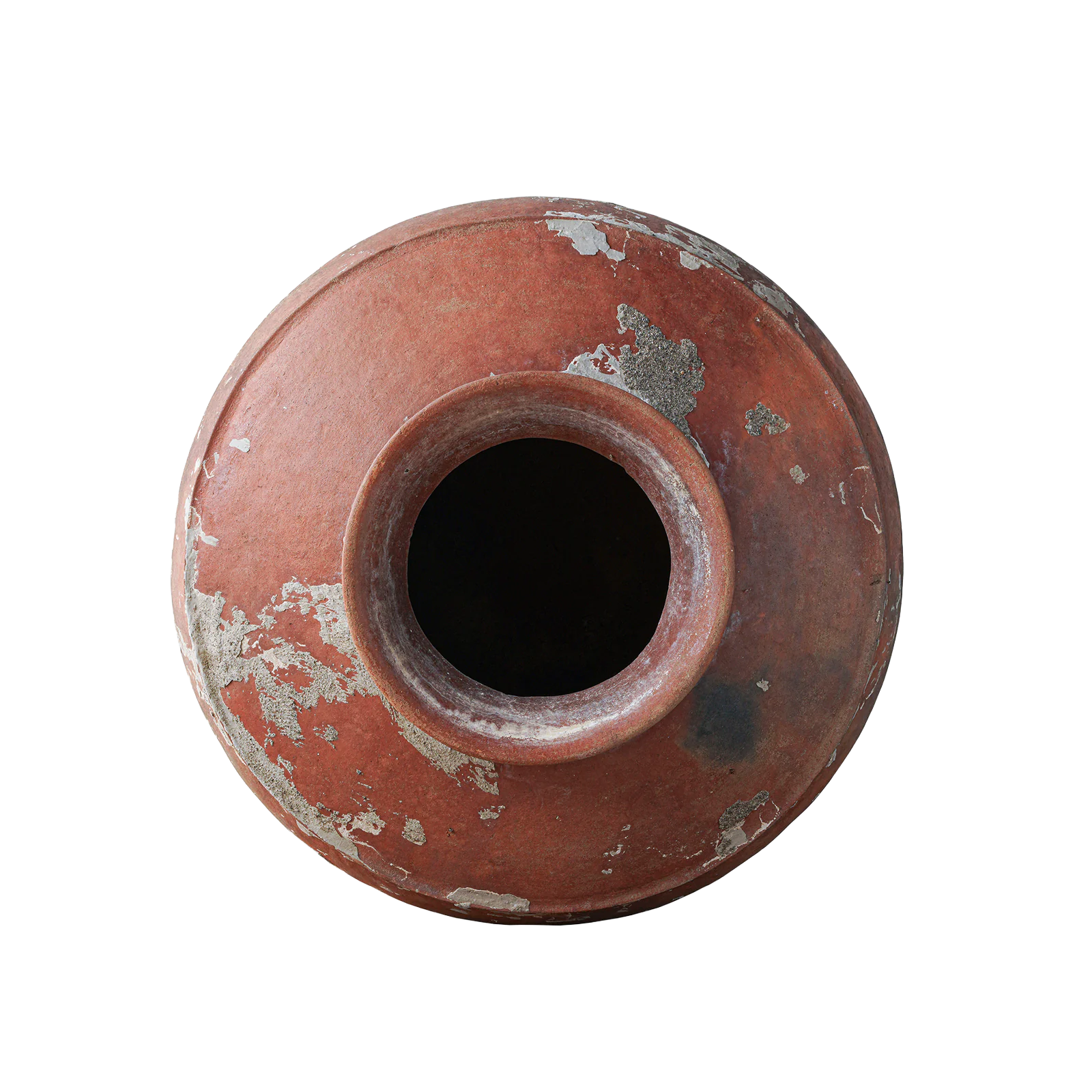 Large Red Clay Water Pot rolled rim 