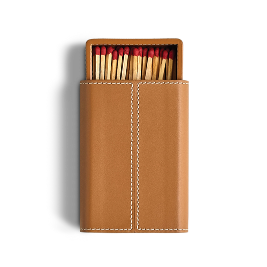 Leather Matchbox with Striker Saddle
