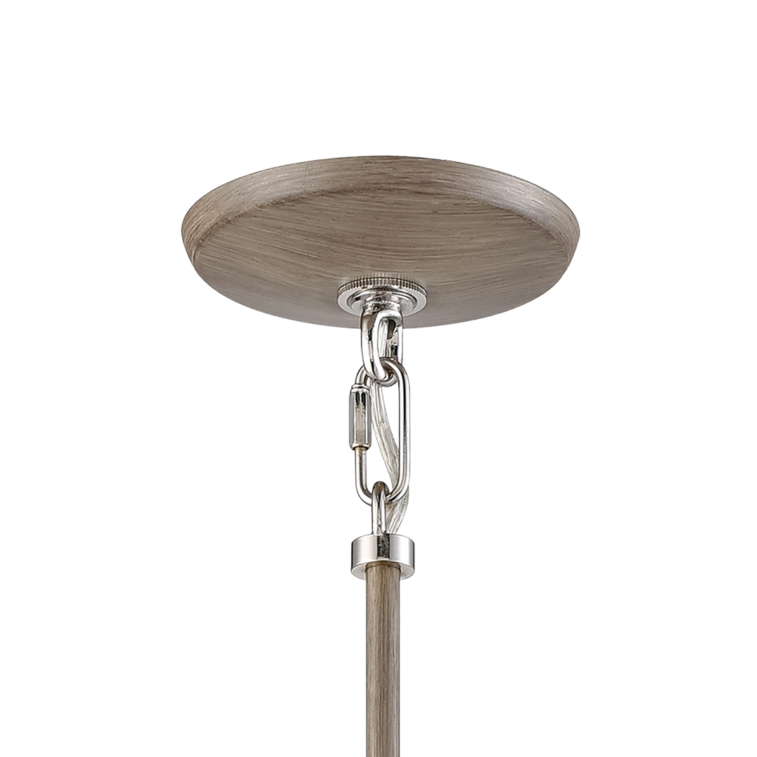 Luke Brushed Metal Hanging Pendant canopy