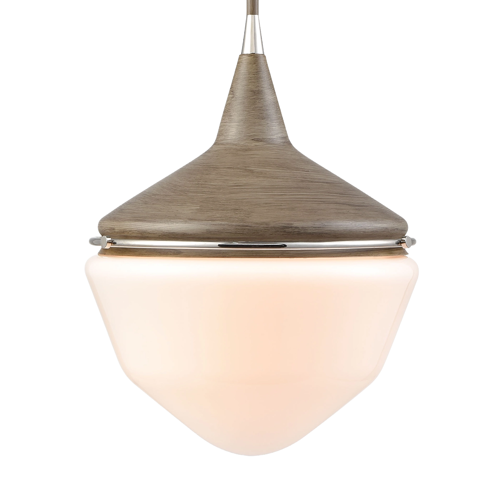 Luke Brushed Metal Hanging Pendant globe