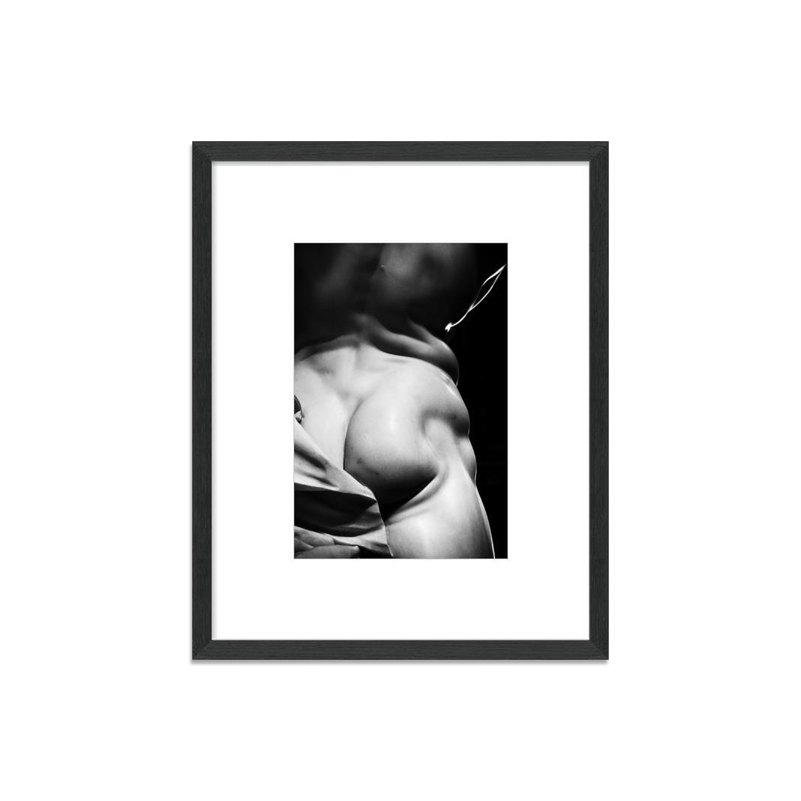 Male Form 1 Photography in Black Wood Frame