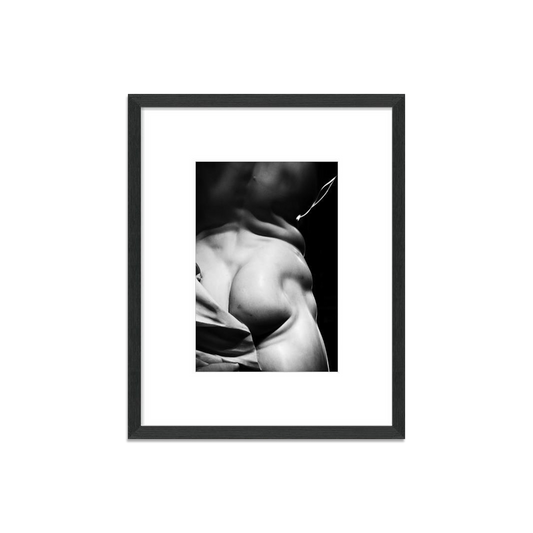 Male Form 1 Photography in Black Wood Frame