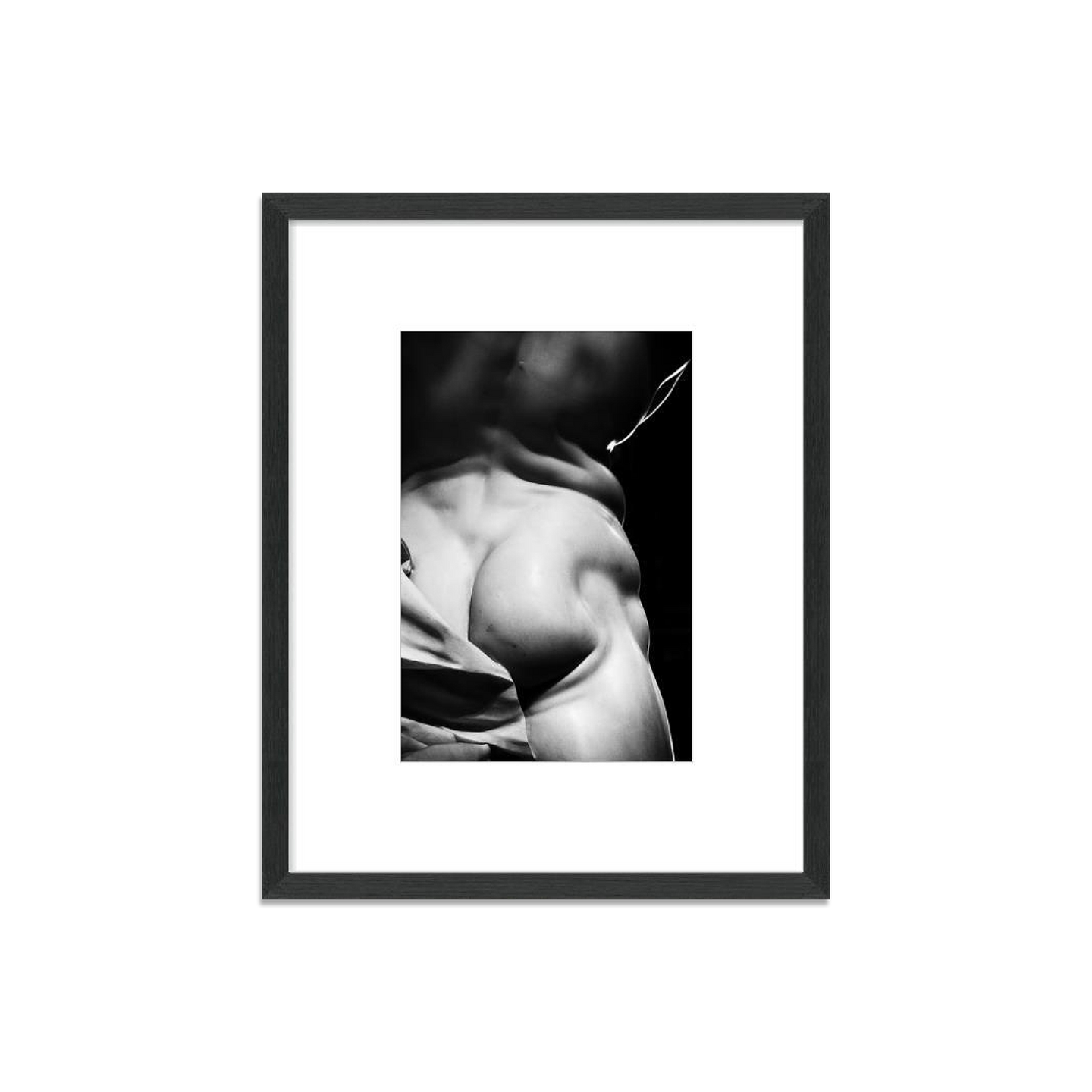 Male Form 1 Photography in Black Wood Frame