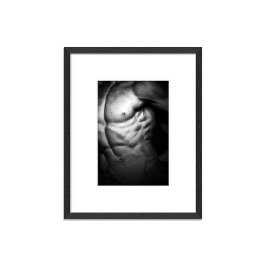 Male Form 2 Photography in Black Wood Frame