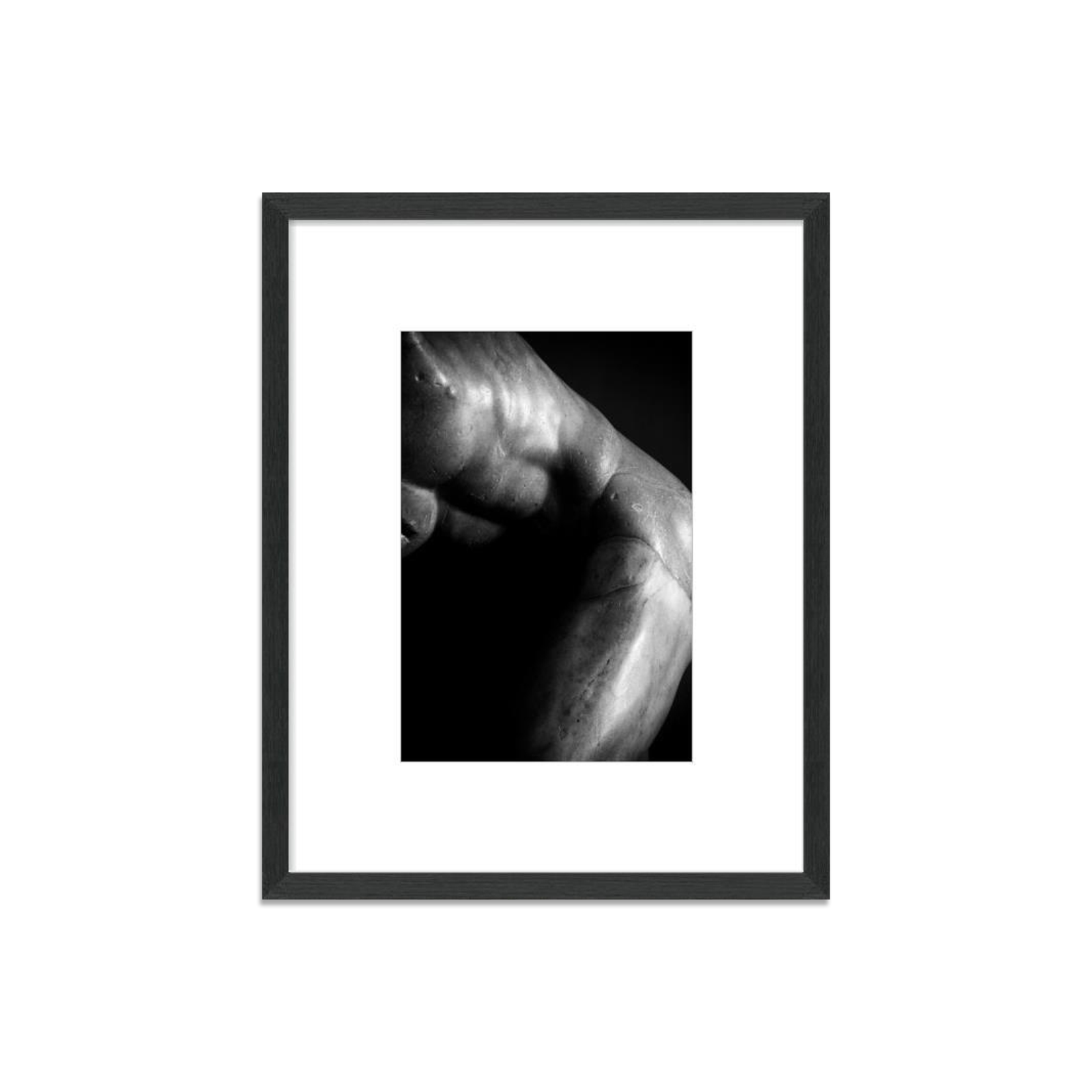 Male Form 3 Photography in Black Wood Frame