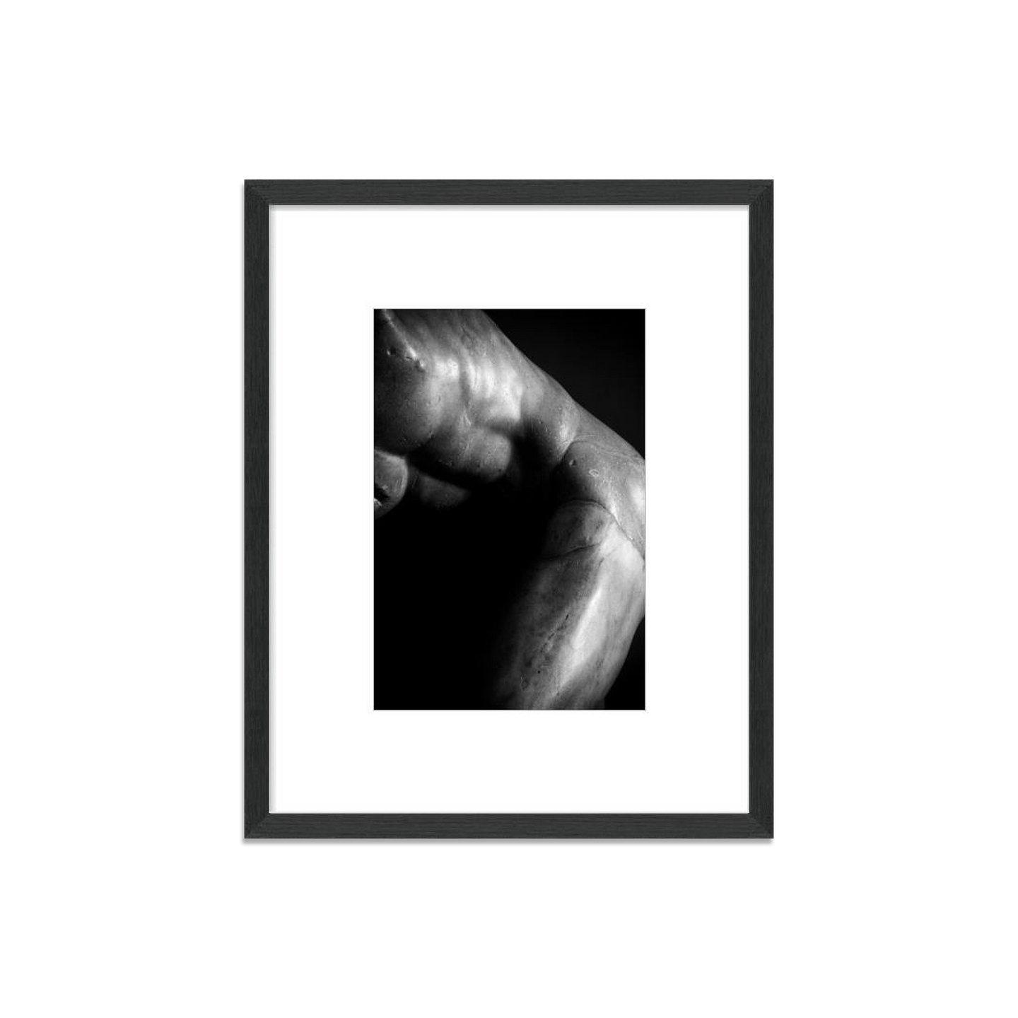 Male Form 3 Photography in Black Wood Frame