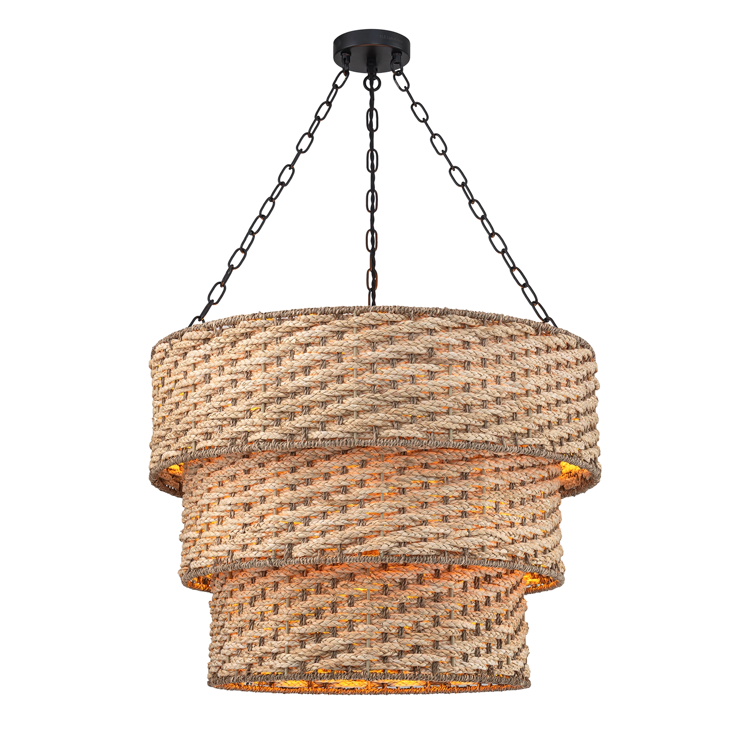 Mia Three Tiered Braided Chandelier