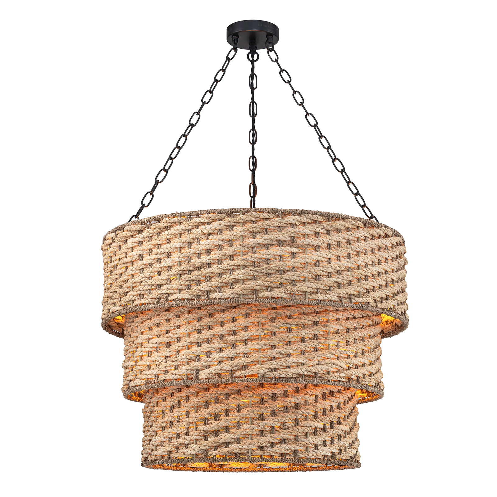 Mia Three Tiered Braided Chandelier