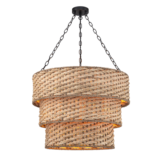 Mia Three Tiered Braided Chandelier