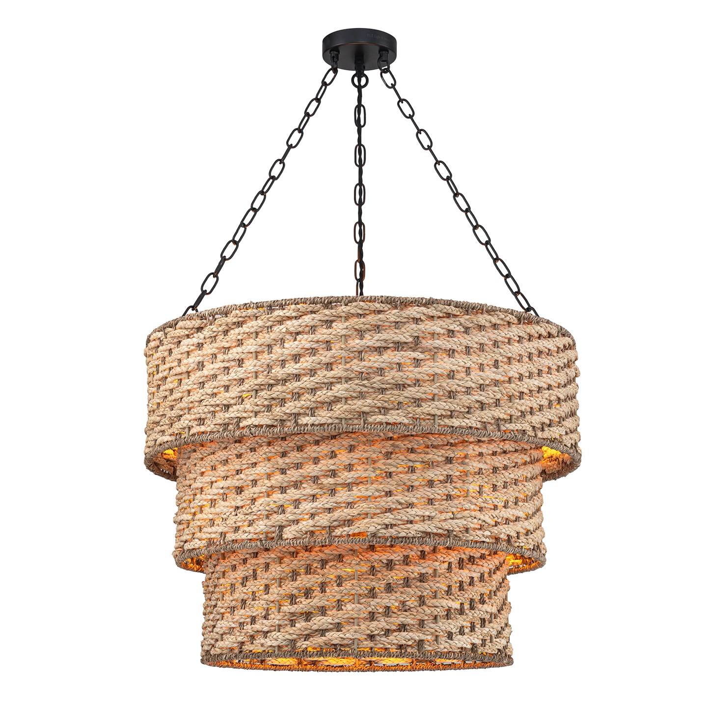 Mia Three Tiered Braided Chandelier