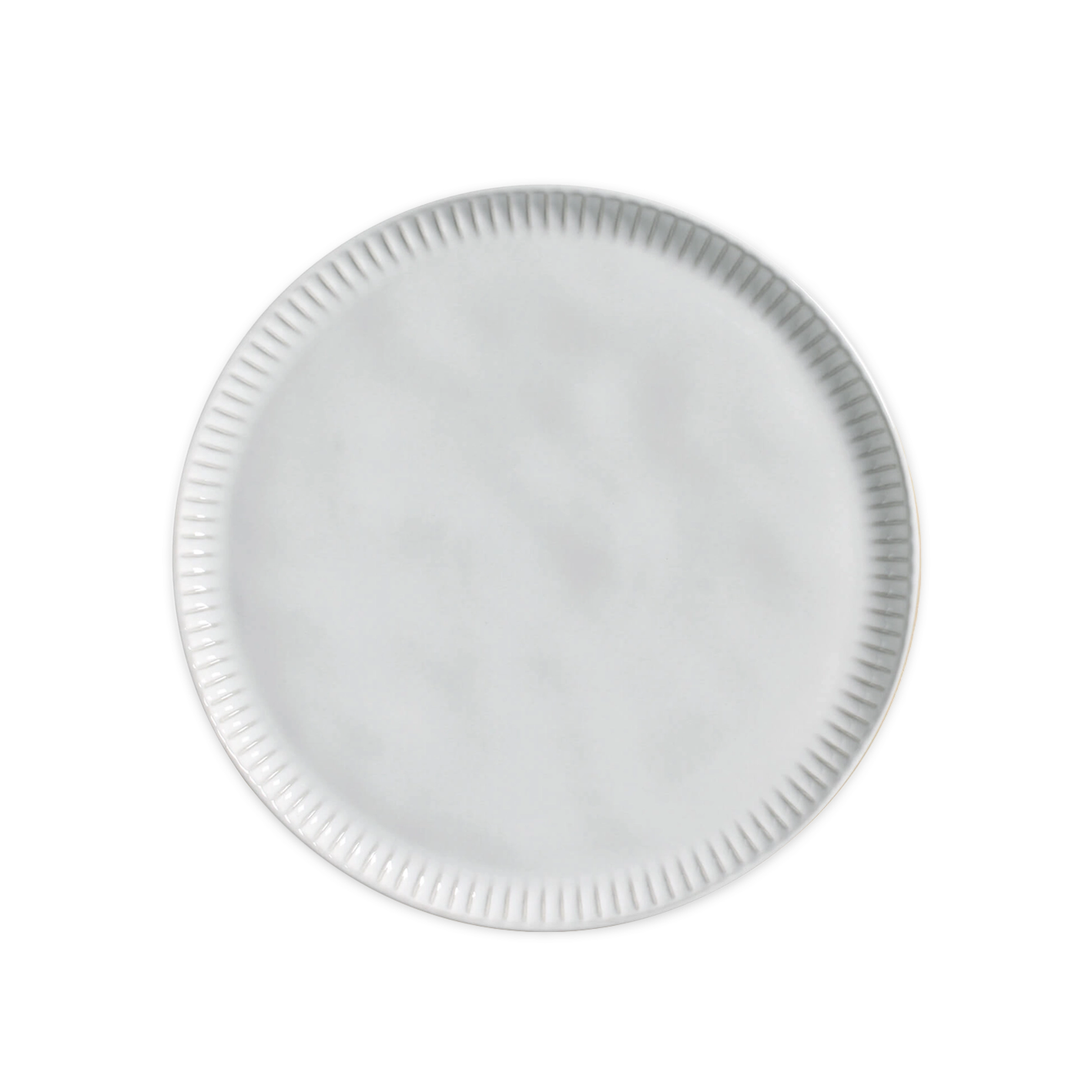 Organic Dinner Plate Radial White