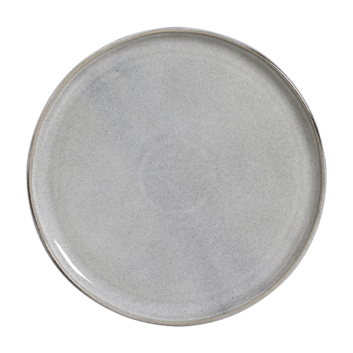 Organic Dinner Plate White Pepper stoneware