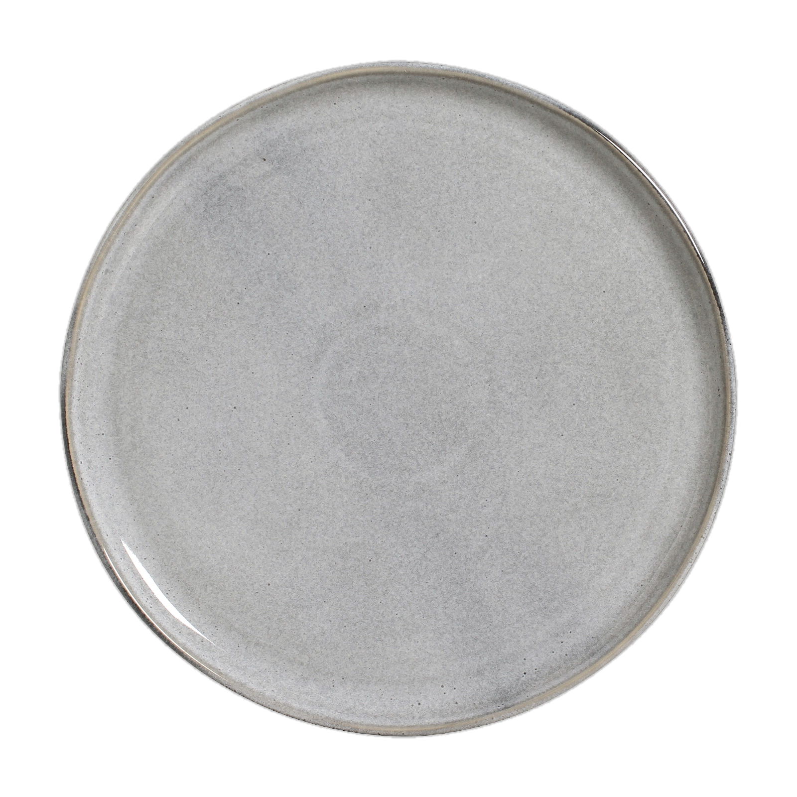 Organic Dinner Plate White Pepper stoneware