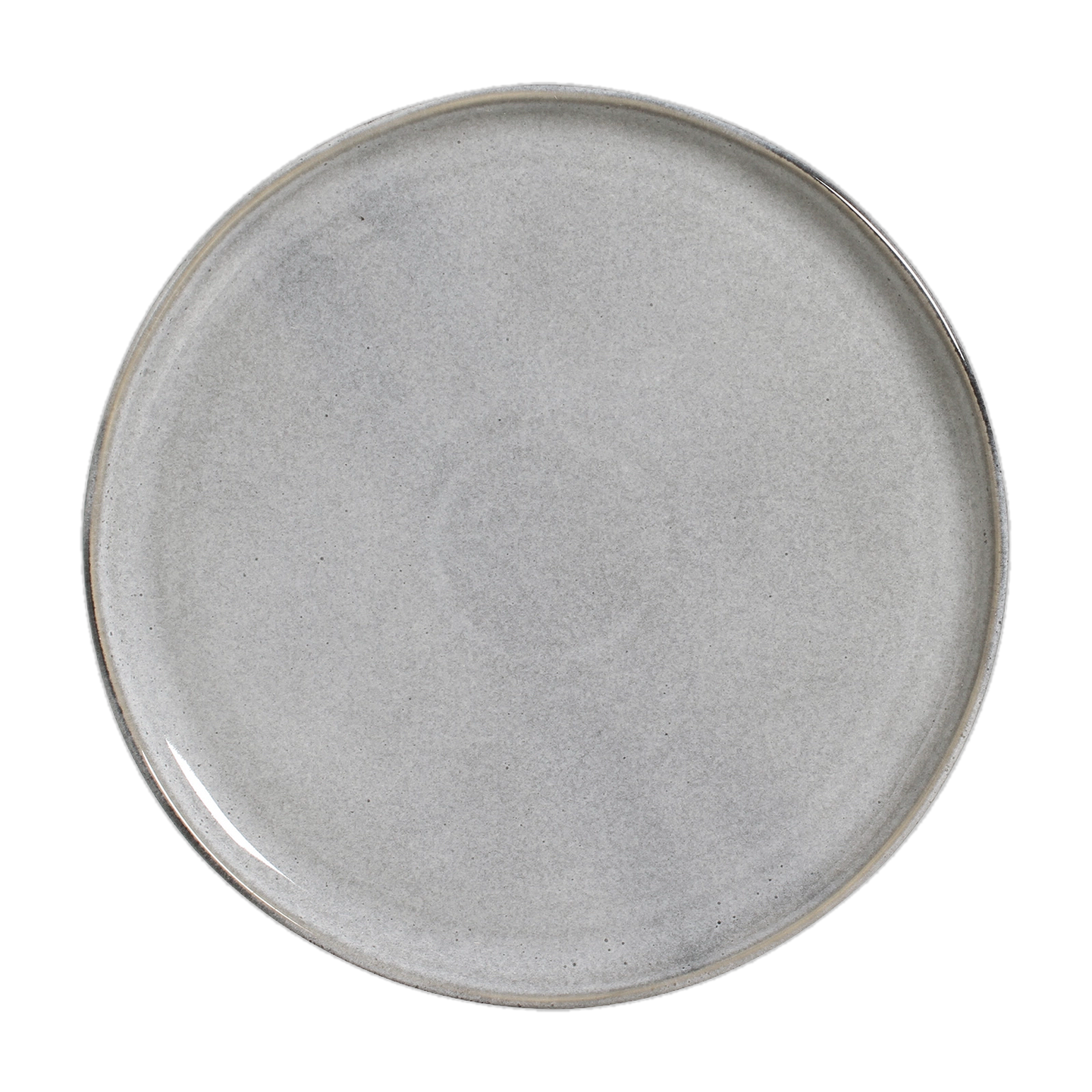 Organic Dinner Plate White Pepper stoneware