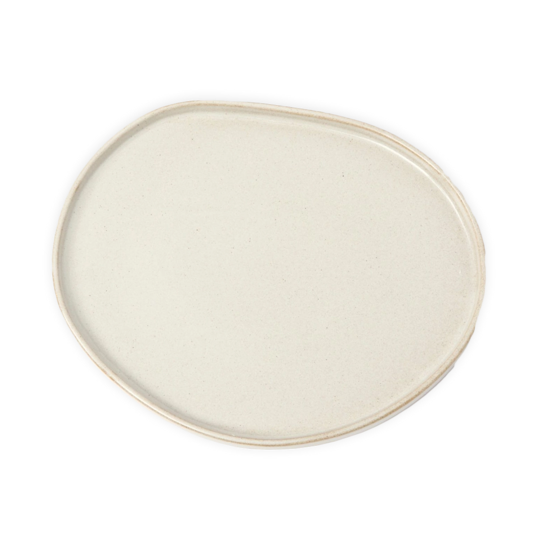 Organic Lunch Plate Off White