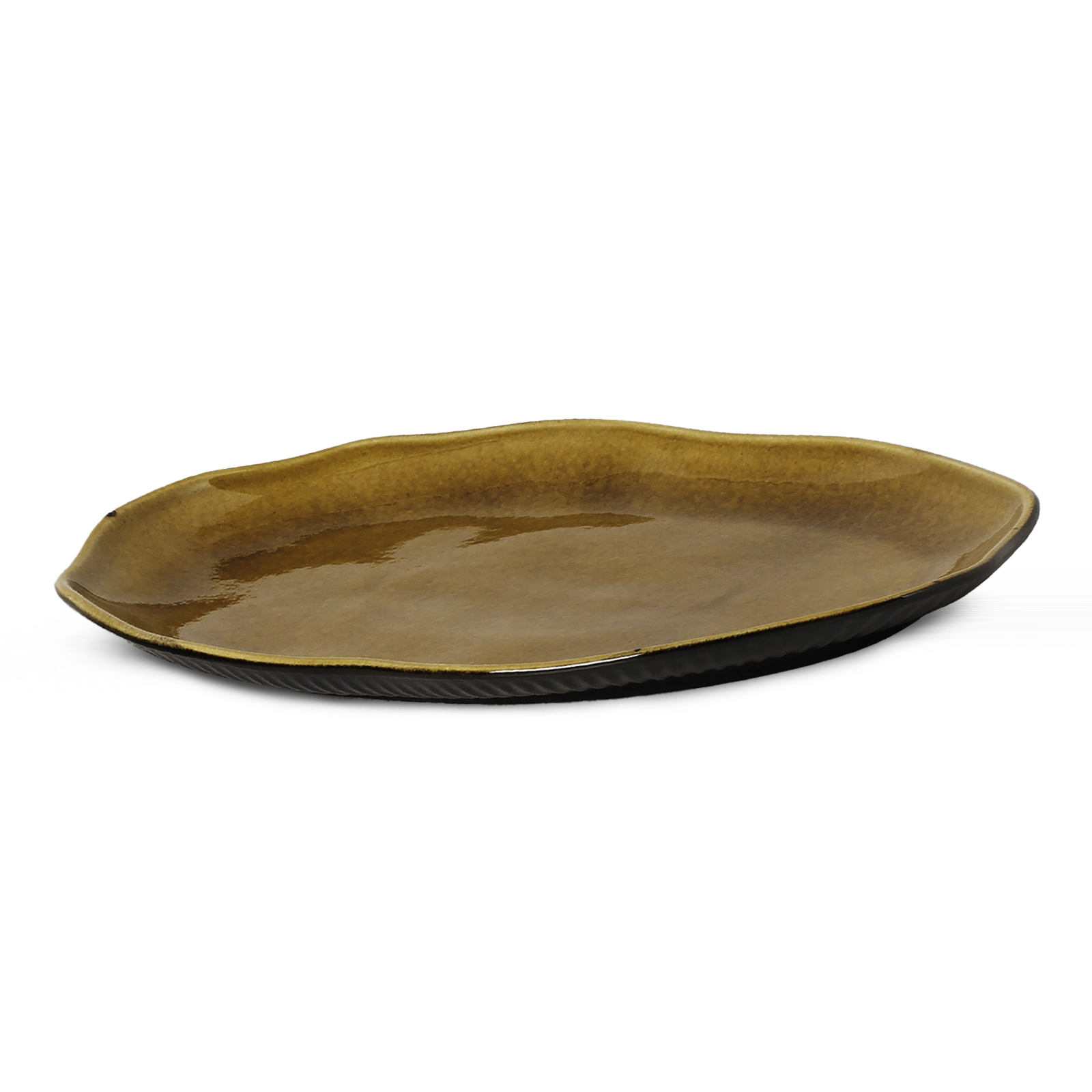 Organic Oval Platter Amber