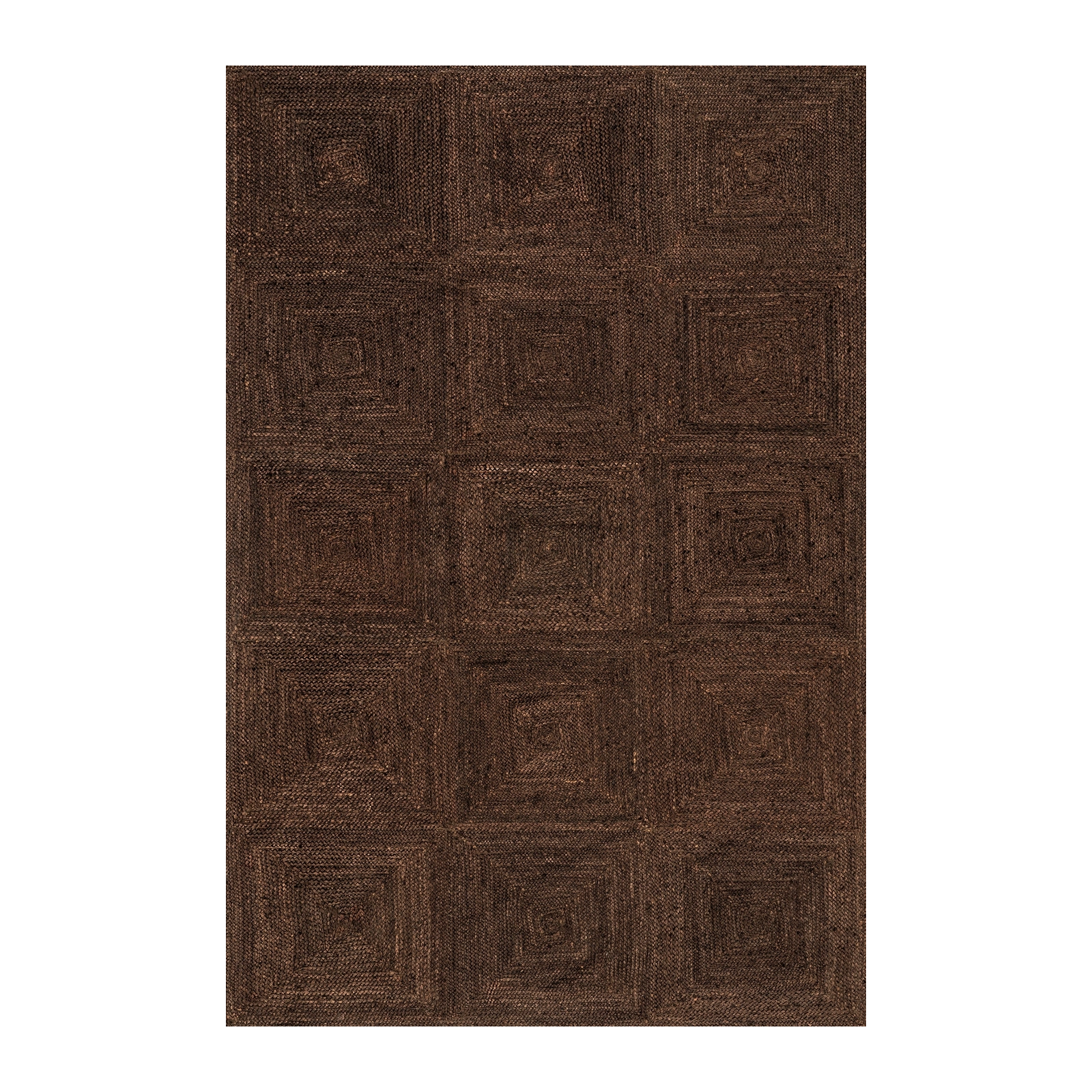 Palm Beach Tiled Coco Jute Rug full size