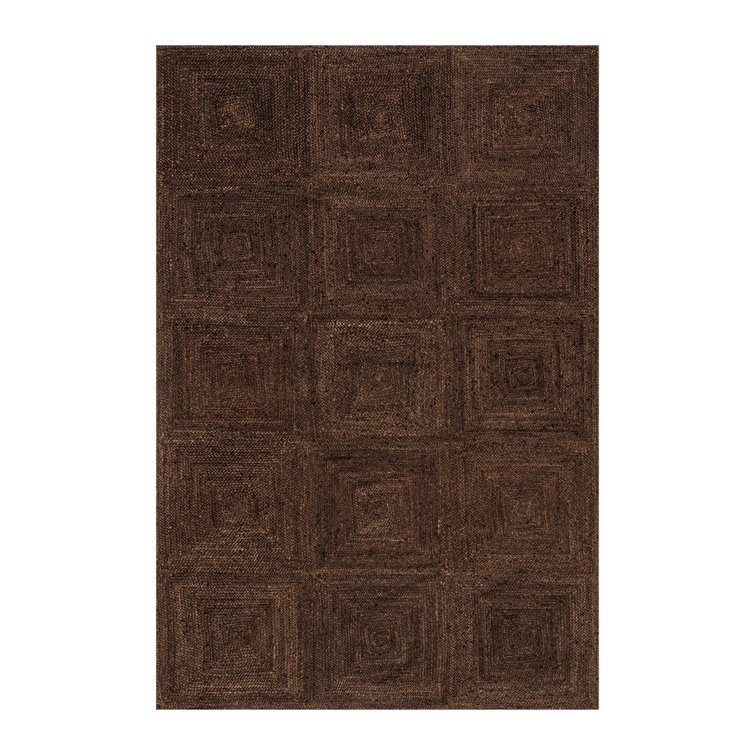 Palm Beach Tiled Coco Jute Rug full size