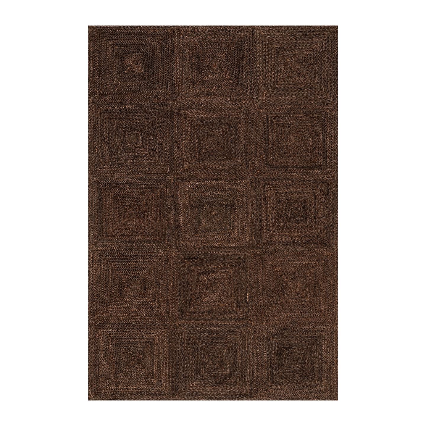 Palm Beach Tiled Coco Jute Rug full size