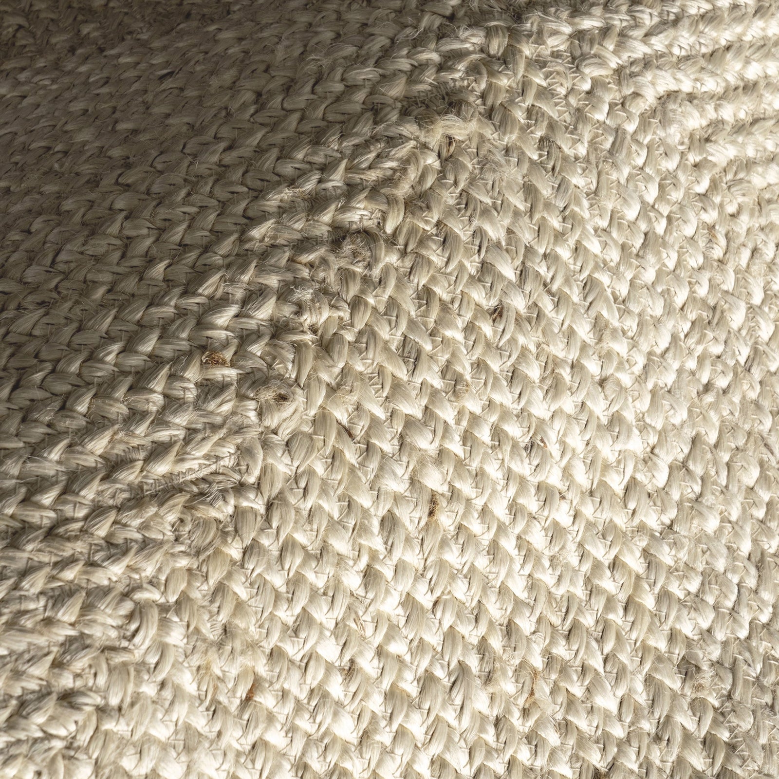 Palm Beach Tiled Sand Jute Rug detail braid