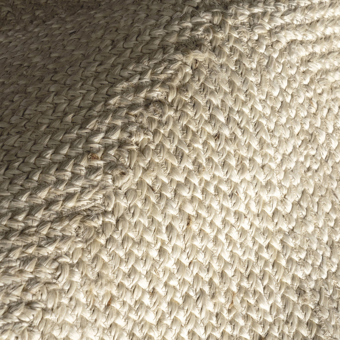 Palm Beach Tiled Sand Jute Rug detail braid
