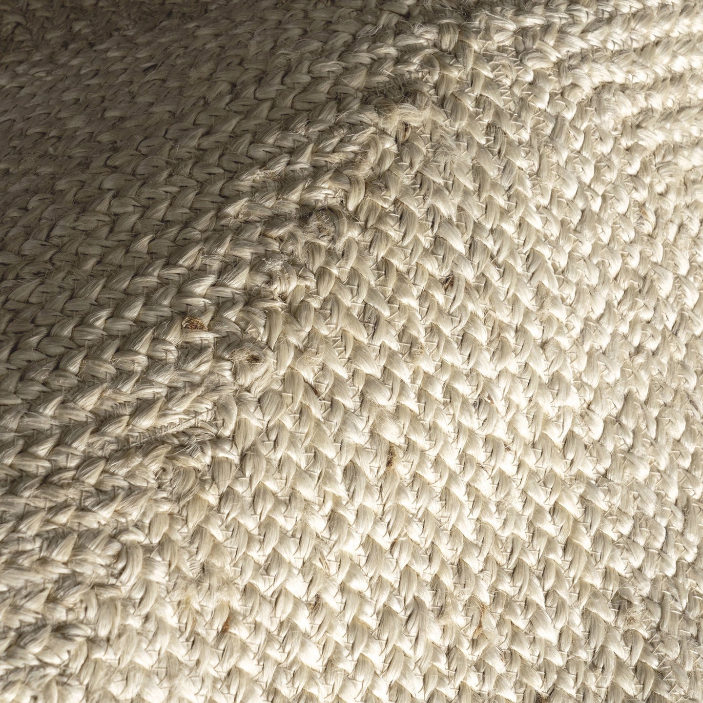 Palm Beach Tiled Sand Jute Rug detail braid