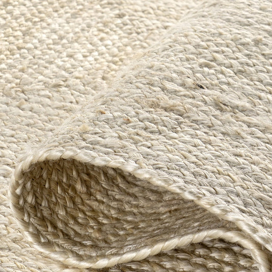 Palm Beach Tiled Sand Jute Rug detail