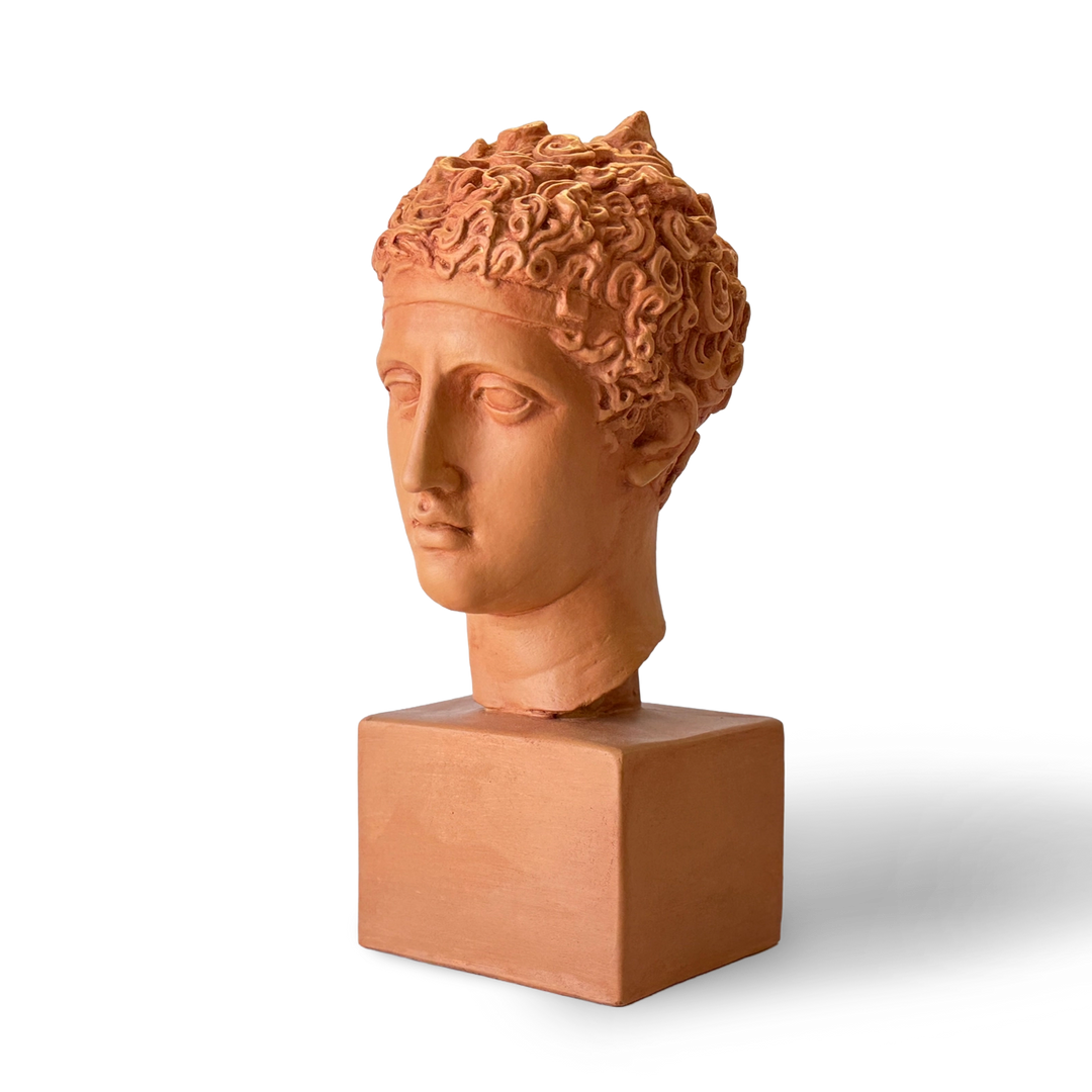 Perseus Plaster Bust Side