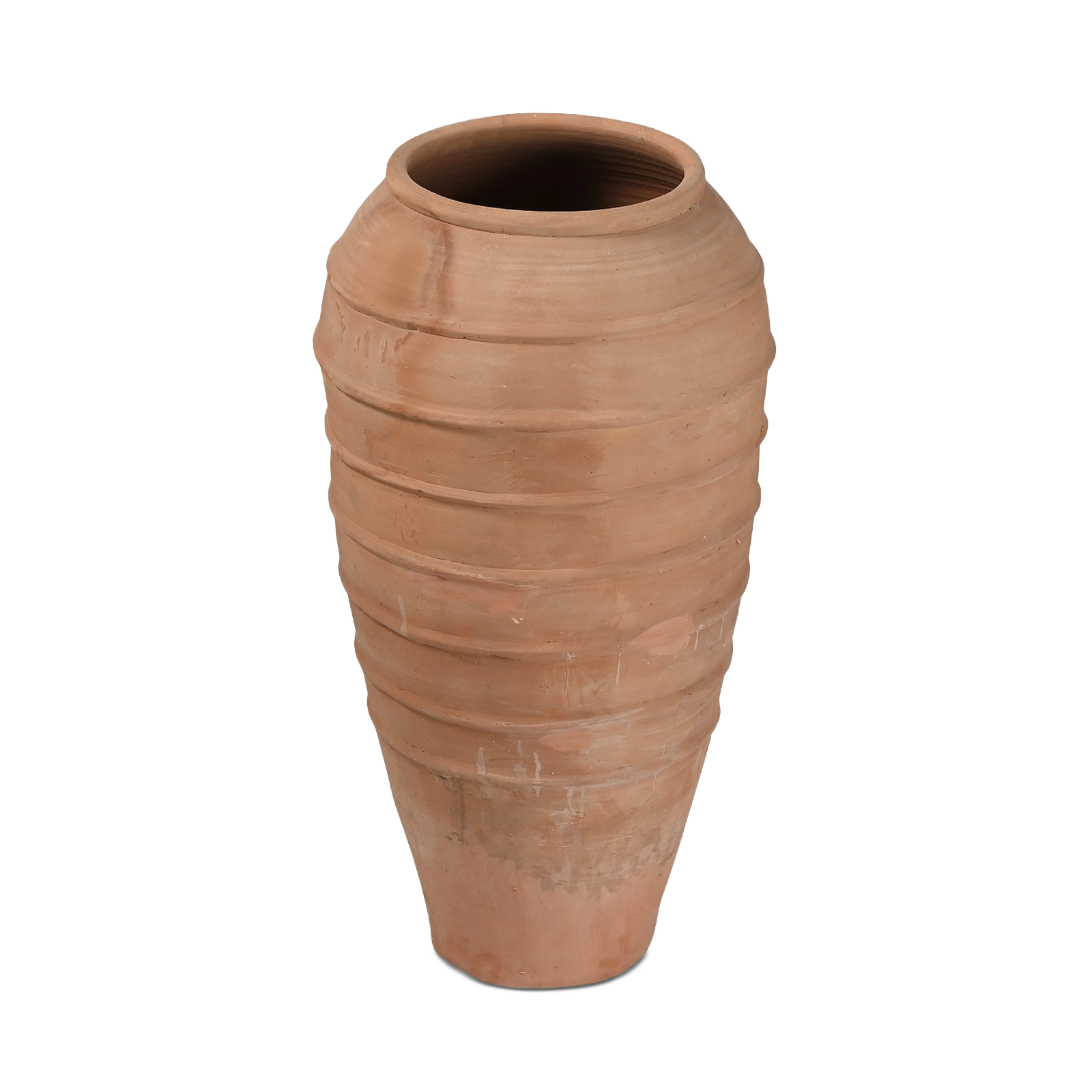 Ridged Natural Terracotta Urn