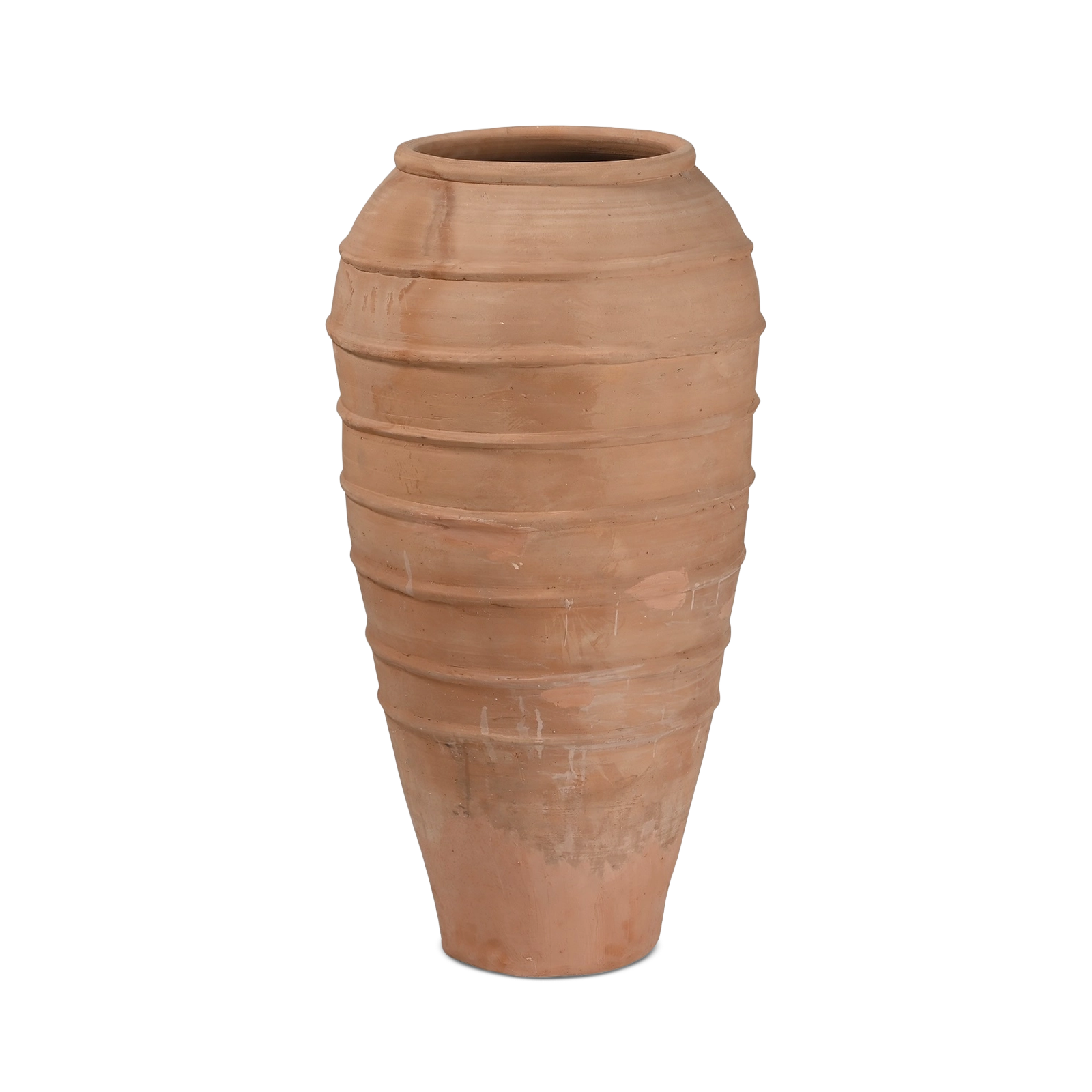 Ridged Natural Terracotta Urn