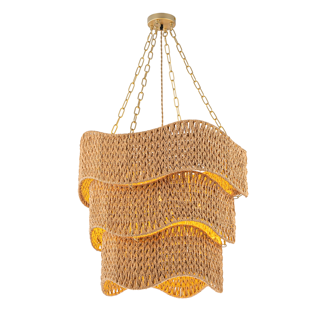 Sara Three Tiered Braided Chandelier
