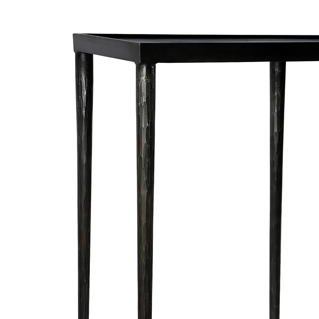 Steven Console Table hand-hammered legs