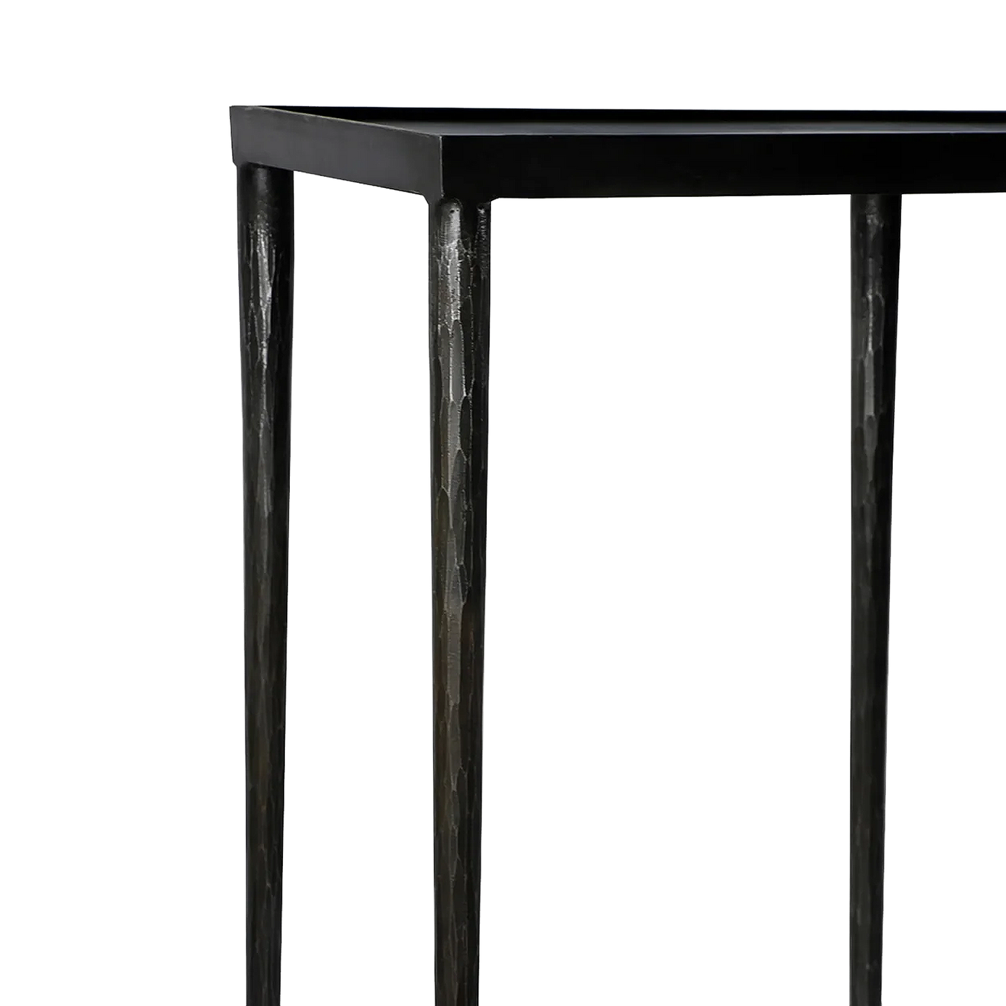 Steven Console Table hand-hammered legs