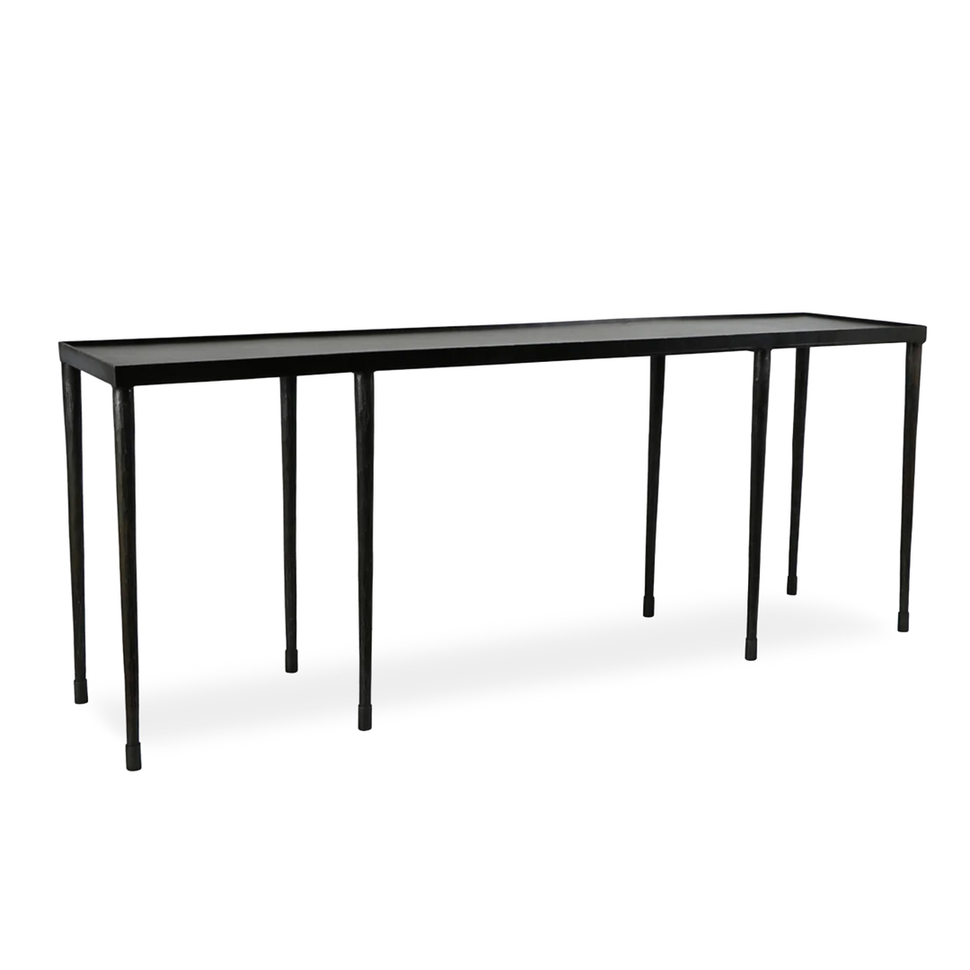 Steven Console Table hand-hammered legs